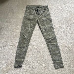 Zara camo skinny jeans